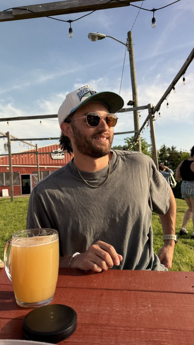 Tyler at a Nashville beer garden
